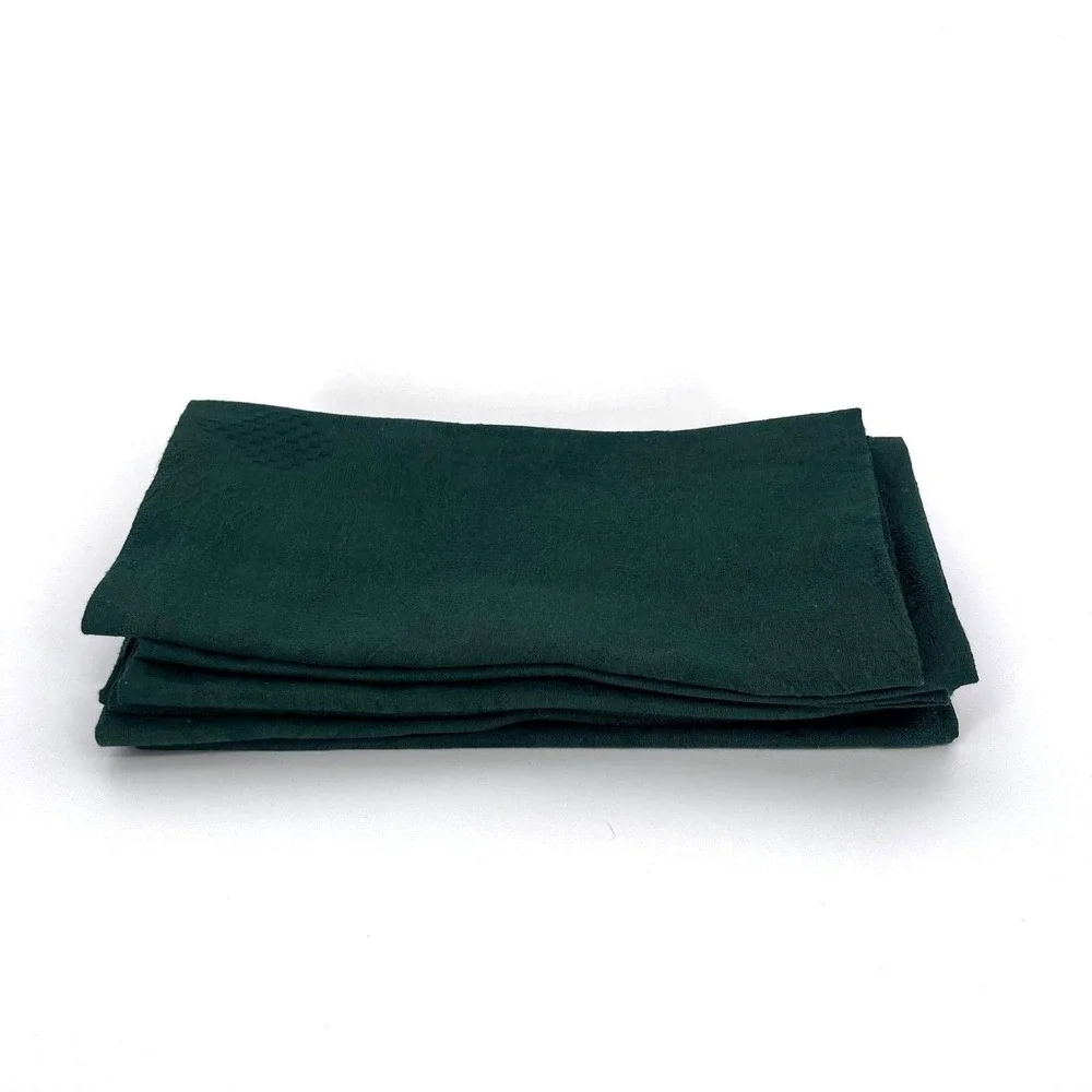 Wedgwood England Napkins Set of 6 Brighton Moon Green Floral Elegant Table Decor